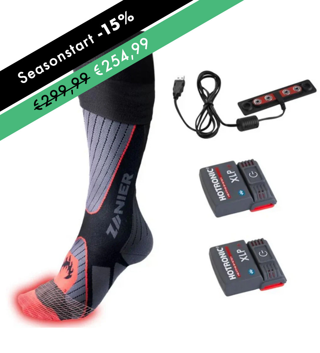 HEATED SOCKS SET XLP 1P BT